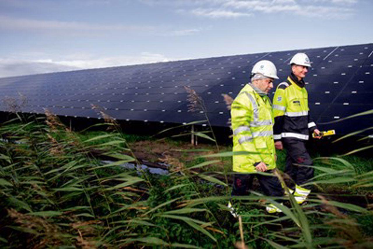 Lange Runde solar energy park in Emmen